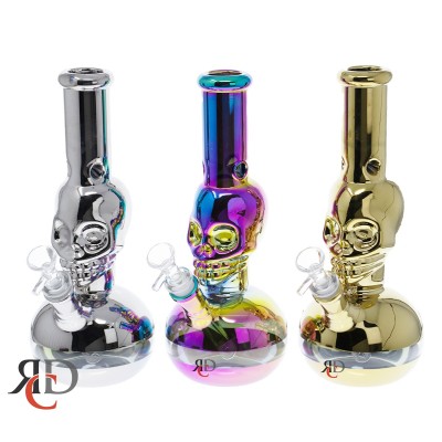WATER PIPE CHROME SKULL WP15026 1CT
